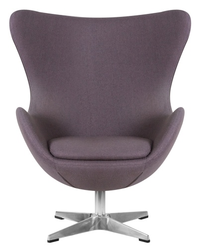 Кресло дизайнерское DOBRIN EGG (серая ткань AF7) фото 6