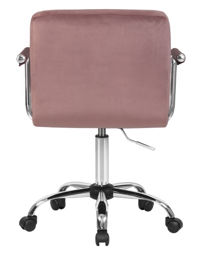 Офисное кресло для персонала DOBRIN TERRY (пудрово-розовый велюр (MJ9-32)) фото 5