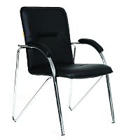 Офисное кресло Chairman   850   экокожа Terra 118 черная (собр.)