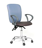 Офисное кресло Chairman    9801    Россия     сид15-13 серый/сп 15-41 голубой