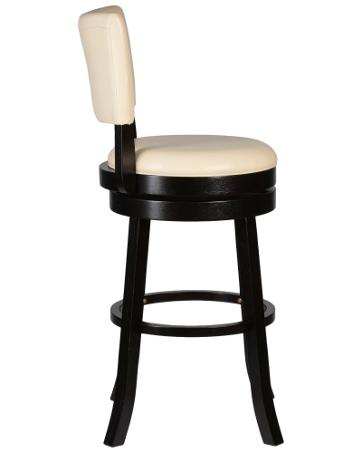 Вращающийся полубарный стул DOBRIN JOHN COUNTER (капучино, кремовый) фото 3