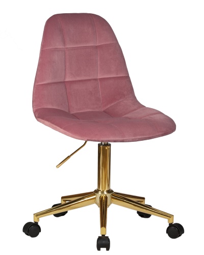 Офисное кресло для персонала DOBRIN DIANA (розовый велюр (MJ9-32))