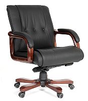 Офисное кресло Chairman    653M    Россия     черная кожа