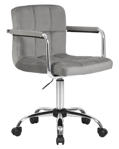 Офисное кресло для персонала DOBRIN TERRY (серый велюр (MJ9-75)) фото 2