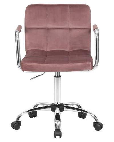 Офисное кресло для персонала DOBRIN TERRY (пудрово-розовый велюр (MJ9-32)) фото 6