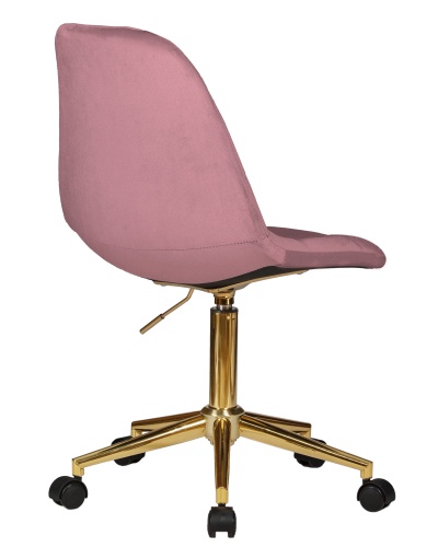 Офисное кресло для персонала DOBRIN DIANA (розовый велюр (MJ9-32)) фото 4
