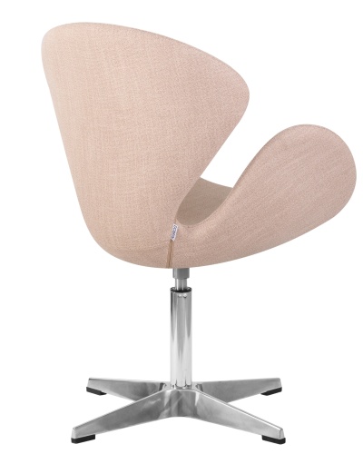 Кресло дизайнерское DOBRIN SWAN (бежевая ткань IF1) фото 4