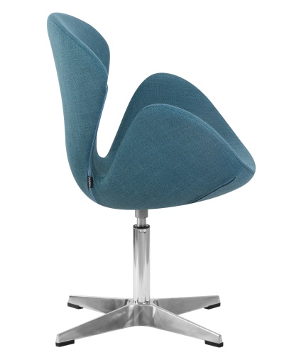 Кресло дизайнерское DOBRIN SWAN (синяя ткань IF6) фото 3