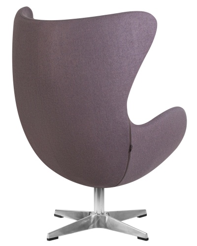 Кресло дизайнерское DOBRIN EGG (серая ткань AF7) фото 4