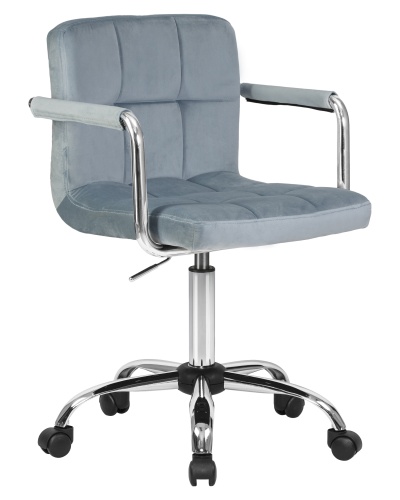 Офисное кресло для персонала DOBRIN TERRY (пудрово-голубой велюр (MJ9-74))