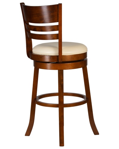 Вращающийся полубарный стул DOBRIN WILLIAM COUNTER (шоколад, кремовый) фото 4