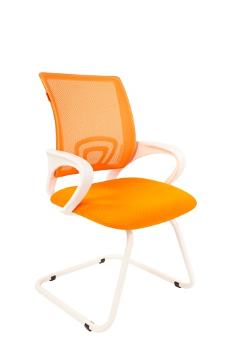 Офисное кресло Chairman    696 V  Россия   белый пластик  TW 16/TW 66 оранжевый белый металлокаркас