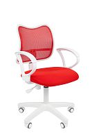 Офисное кресло Chairman   450 LT    Россия    белый пластик TW-19/TW-69  красный