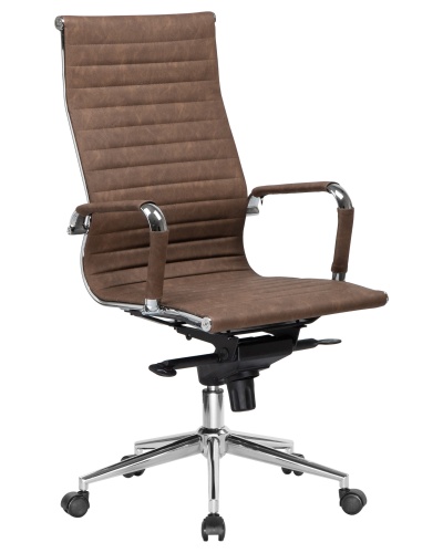 Офисное кресло для руководителей DOBRIN CLARK (коричневый лофт №320) фото 2
