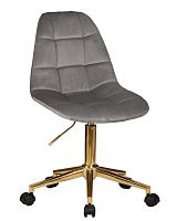 Офисное кресло для персонала DOBRIN DIANA (серый велюр (MJ9-75))