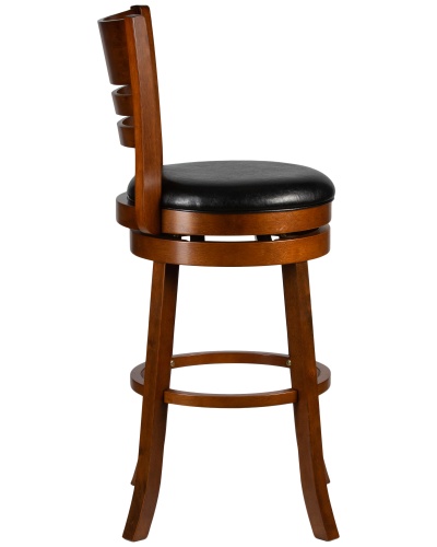 Вращающийся полубарный стул DOBRIN WILLIAM COUNTER (шоколад, черный) фото 3