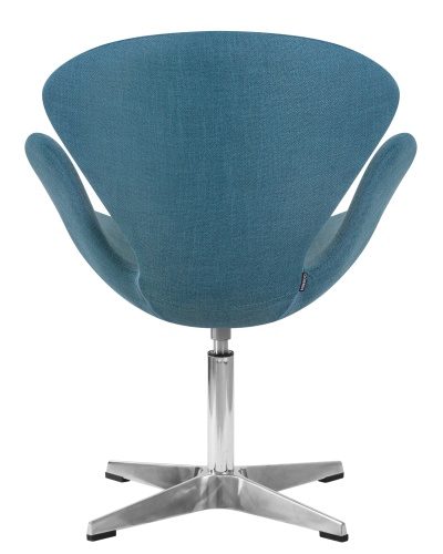 Кресло дизайнерское DOBRIN SWAN (синяя ткань IF6) фото 5