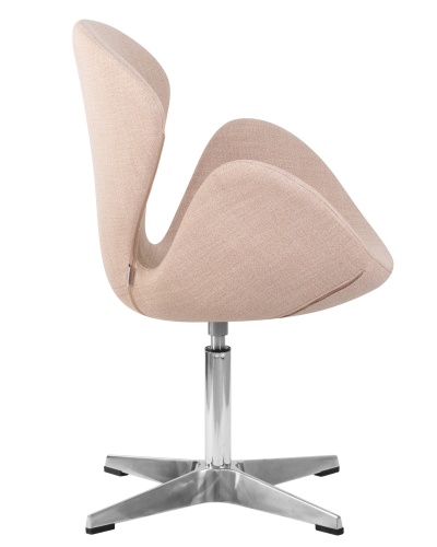 Кресло дизайнерское DOBRIN SWAN (бежевая ткань IF1) фото 3