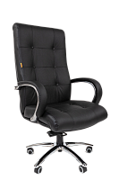 Офисное кресло Chairman   424    Россия    кожа черная
