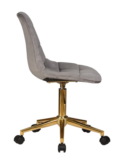 Офисное кресло для персонала DOBRIN DIANA (серый велюр (MJ9-75)) фото 3
