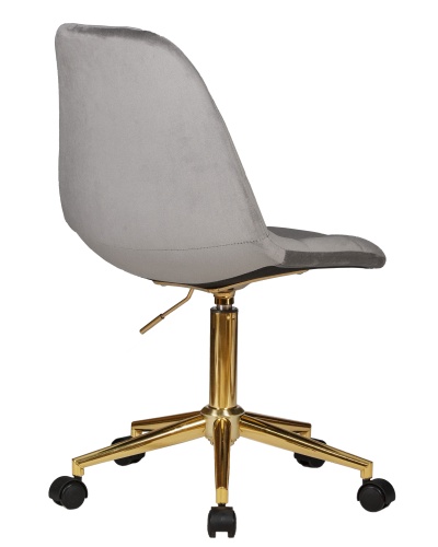Офисное кресло для персонала DOBRIN DIANA (серый велюр (MJ9-75)) фото 4