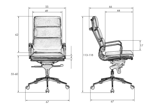 Офисное кресло для руководителей DOBRIN ARNOLD (бежевый) фото 2