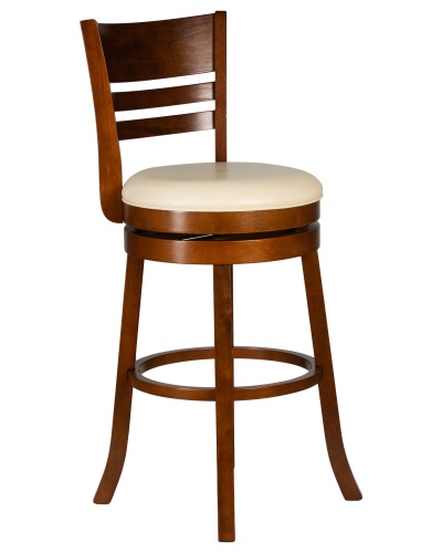 Вращающийся полубарный стул DOBRIN WILLIAM COUNTER (шоколад, кремовый) фото 2