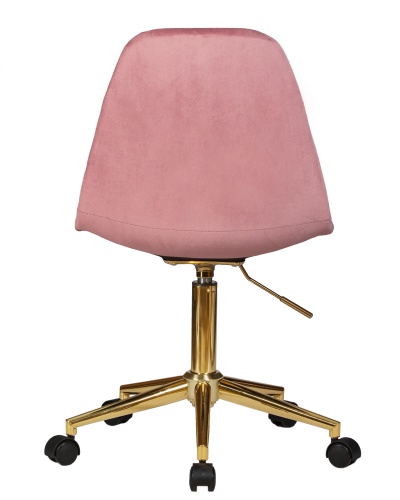 Офисное кресло для персонала DOBRIN DIANA (розовый велюр (MJ9-32)) фото 5