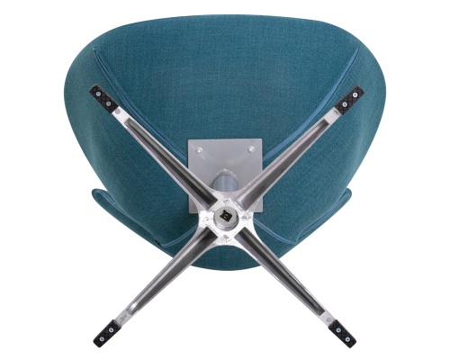 Кресло дизайнерское DOBRIN SWAN (синяя ткань IF6) фото 7