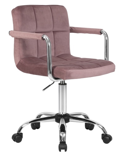 Офисное кресло для персонала DOBRIN TERRY (пудрово-розовый велюр (MJ9-32)) фото 2