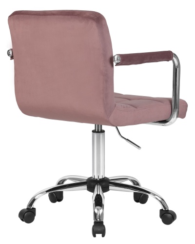 Офисное кресло для персонала DOBRIN TERRY (пудрово-розовый велюр (MJ9-32)) фото 4