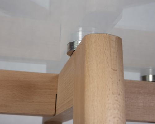 Стол обеденный DOBRIN HENRY`90 GLASS (столешница стекло, деревянное основание) фото 7