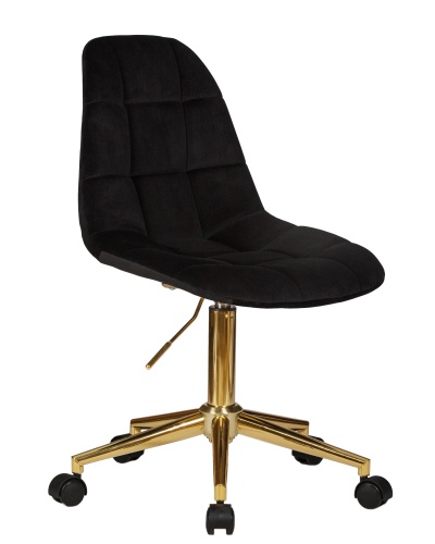 Офисное кресло для персонала DOBRIN DIANA (чёрный велюр (MJ9-101)) фото 2