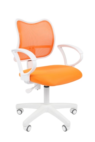 Офисное кресло Chairman   450 LT    Россия    белый пластик TW-16/TW-66  оранжевый