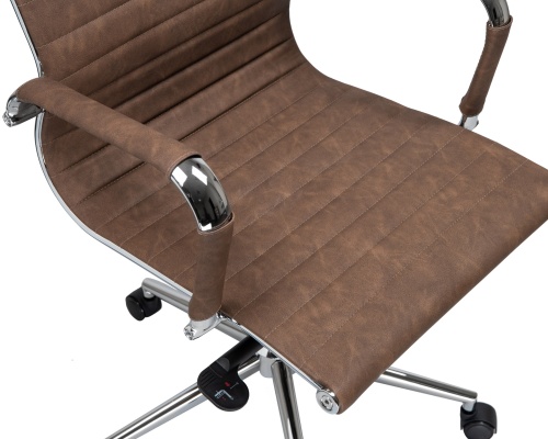 Офисное кресло для руководителей DOBRIN CLARK (коричневый лофт №320) фото 7