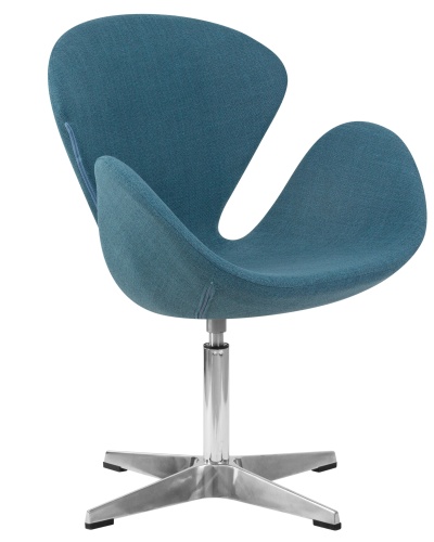 Кресло дизайнерское DOBRIN SWAN (синяя ткань IF6) фото 2