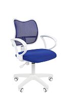 Офисное кресло Chairman   450 LT    Россия    белый пластик TW-10/TW-05  синий