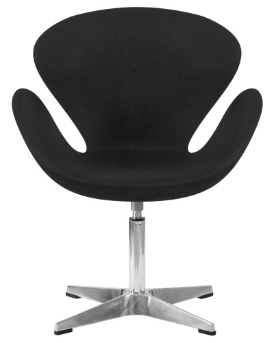 Кресло дизайнерское DOBRIN SWAN (черная ткань AF9) фото 6