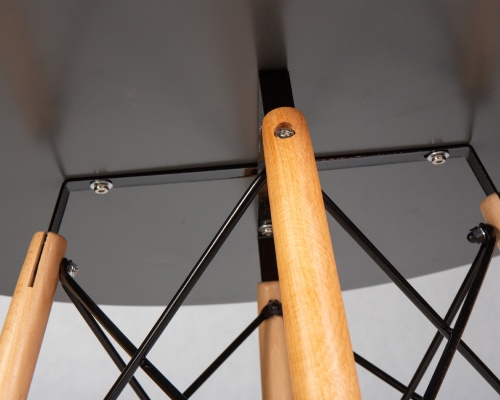 Стол обеденный DOBRIN CHELSEA`80 (ножки светлый бук, столешница тёмно-серый (GR-04)) фото 5