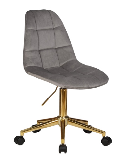 Офисное кресло для персонала DOBRIN DIANA (серый велюр (MJ9-75)) фото 2