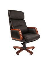 Офисное кресло Chairman   417    Россия    кожа черная