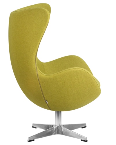 Кресло дизайнерское DOBRIN EGG (светло-зеленая ткань AF3) фото 3