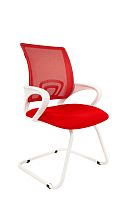 Офисное кресло Chairman    696 V  Россия   белый пластик  TW 19/TW 69 красный белый металлокаркас