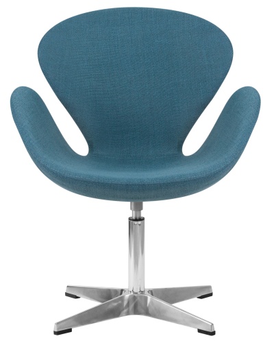 Кресло дизайнерское DOBRIN SWAN (синяя ткань IF6) фото 6