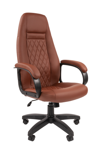 Офисное кресло Chairman 950 LT Россия экопремиум коричневый