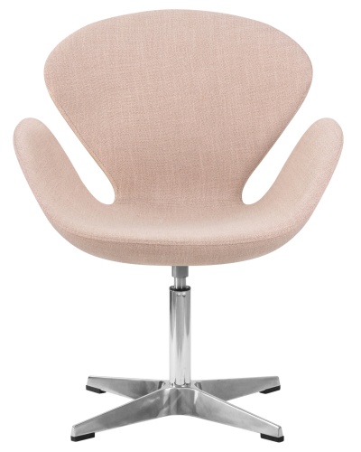 Кресло дизайнерское DOBRIN SWAN (бежевая ткань IF1) фото 6