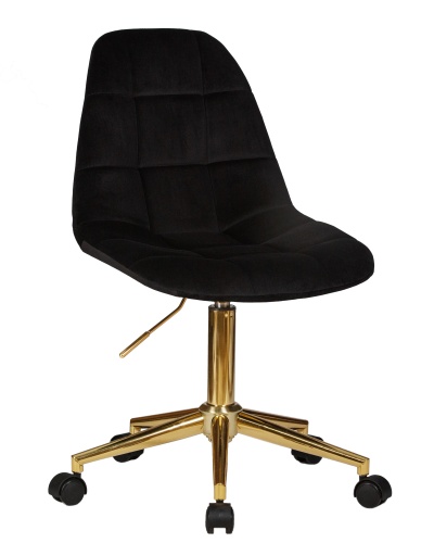 Офисное кресло для персонала DOBRIN DIANA (чёрный велюр (MJ9-101))