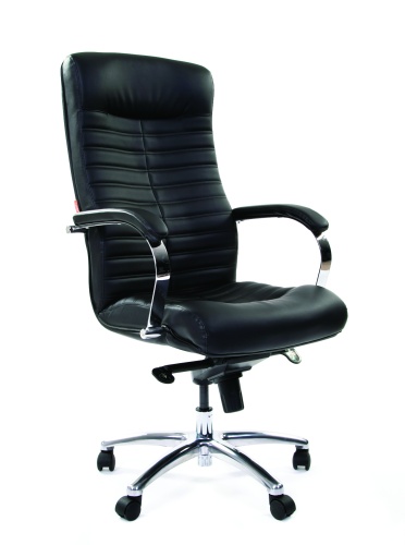 Офисное кресло Chairman   480    Россия     кожа/кз, черный