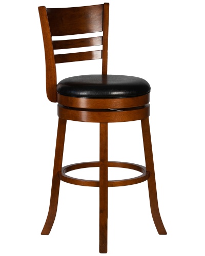 Вращающийся полубарный стул DOBRIN WILLIAM COUNTER (шоколад, черный) фото 2