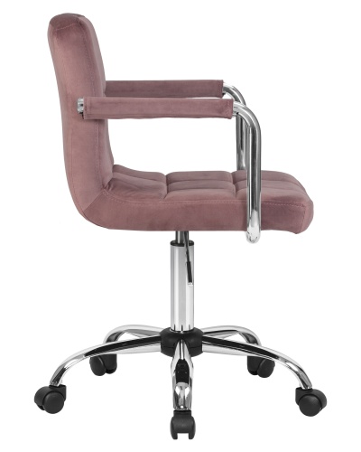 Офисное кресло для персонала DOBRIN TERRY (пудрово-розовый велюр (MJ9-32)) фото 3